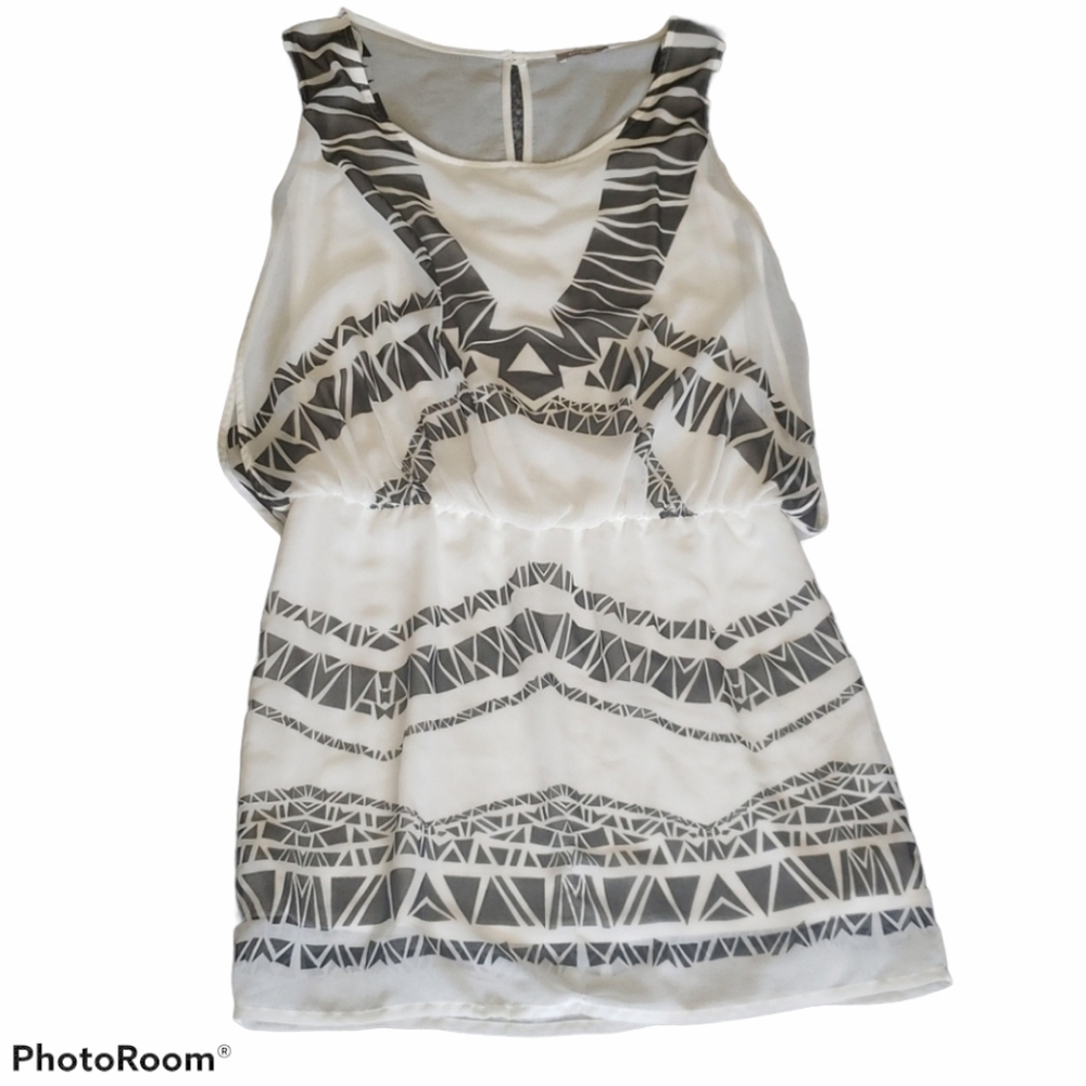 Orsay EuroBoutique Sheer Overlay Lined Dress sz S